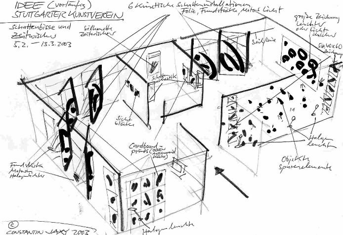 constantin jaxy | ideenskizze zur ausstellung